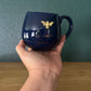 Queen Bee Navy Rounded Mug