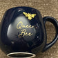 Queen Bee Navy Rounded Mug