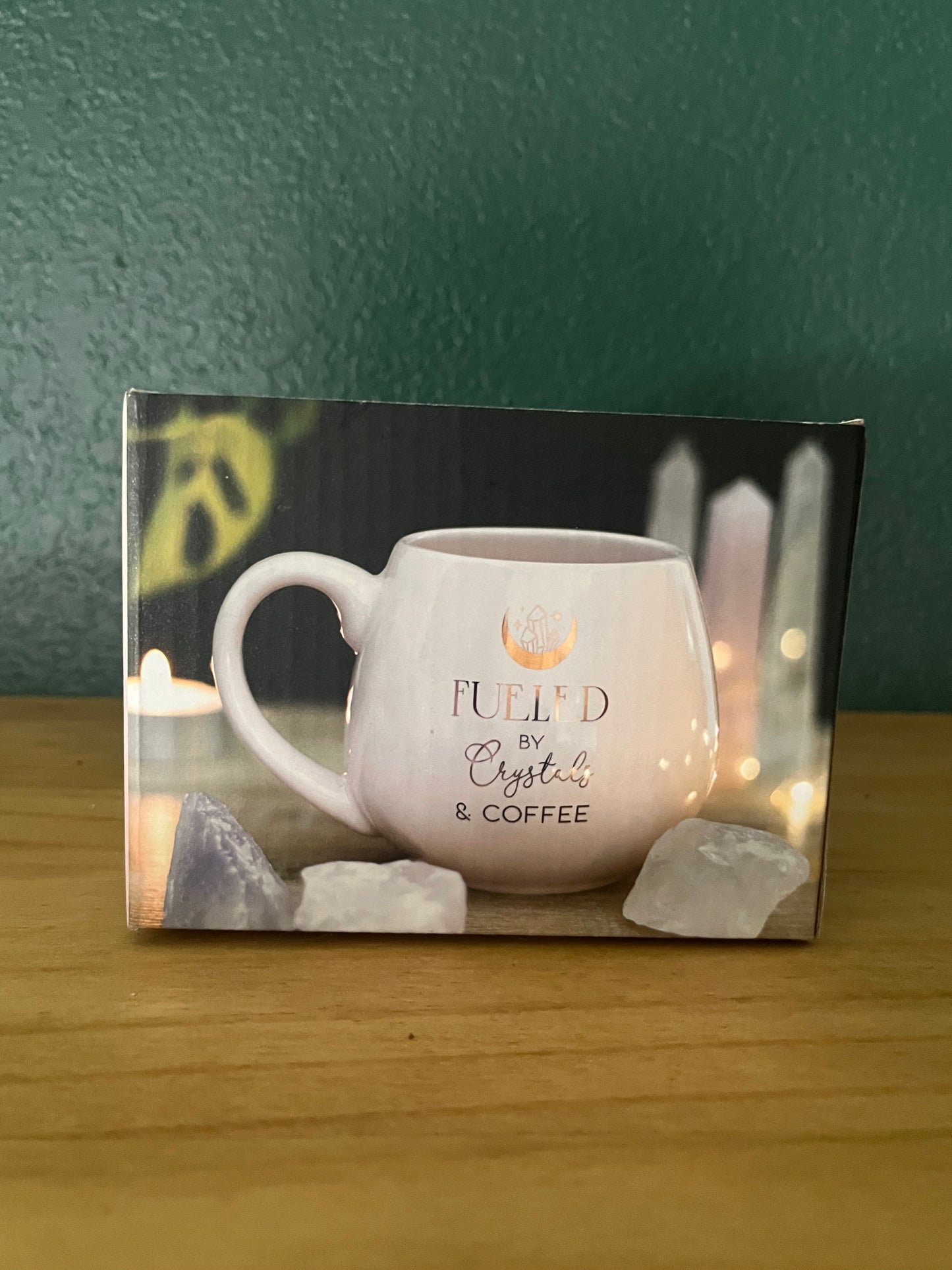 "Fueled by Crystals and Coffee" Ceramic Mug