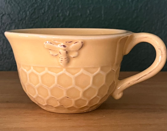 Teacup and Saucer Honeycomb Design - Mug