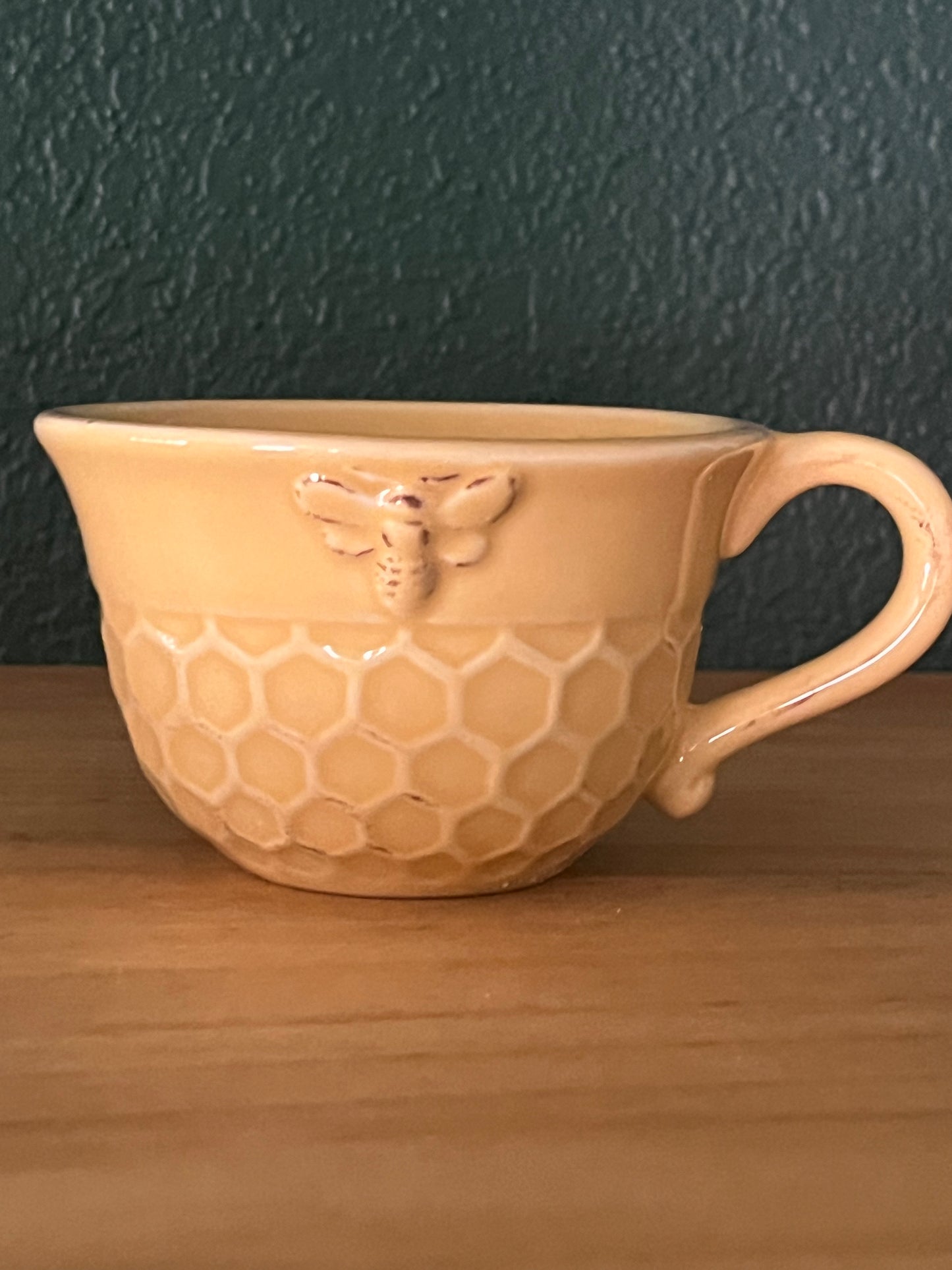 Teacup and Saucer Honeycomb Design - Mug