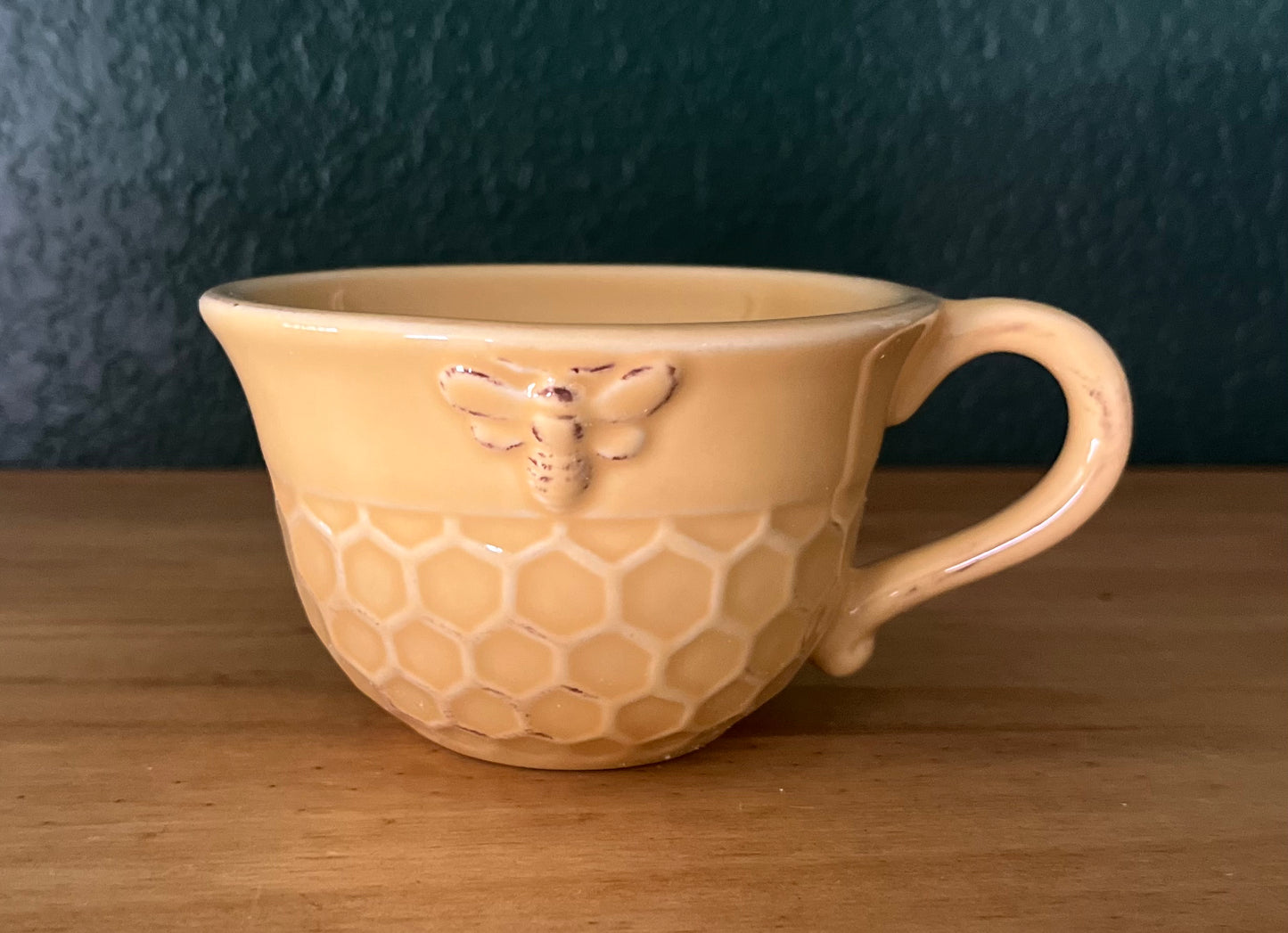 Teacup and Saucer Honeycomb Design - Mug