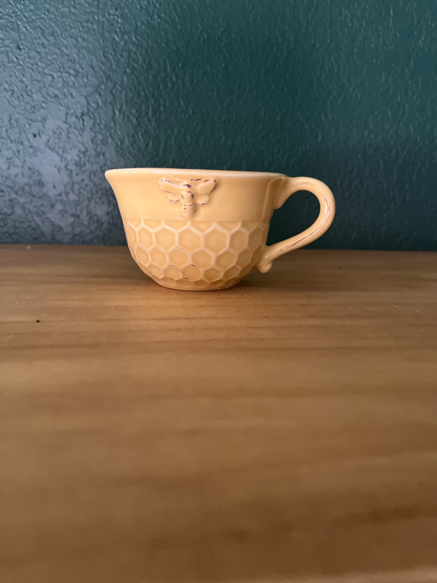 Teacup and Saucer Honeycomb Design - Mug