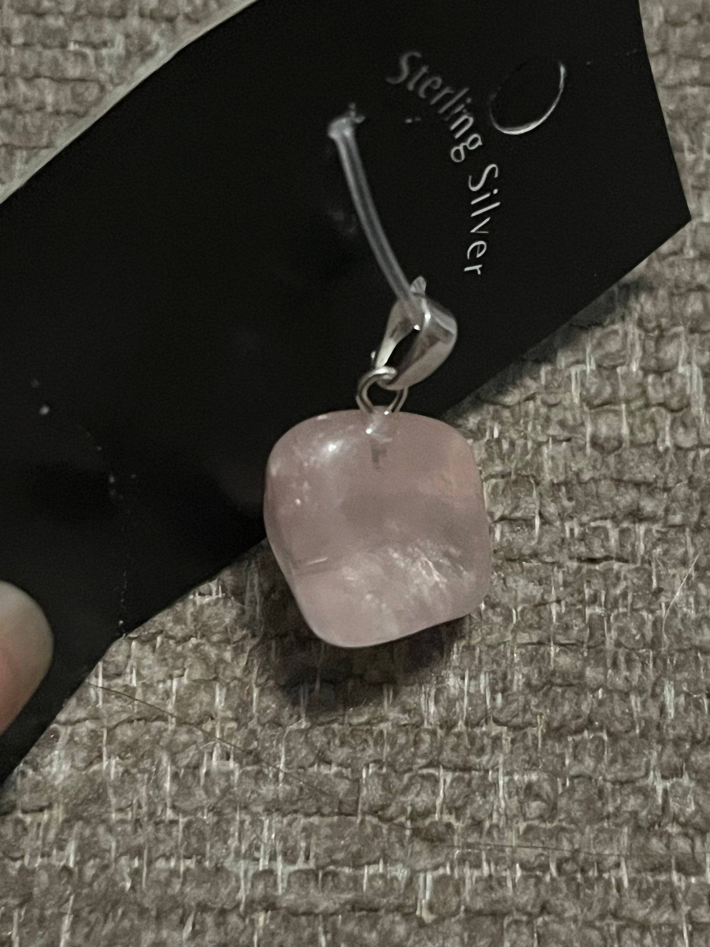 Polished Rose Quartz Pendant