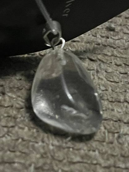 Polished Clear Quartz Pendant