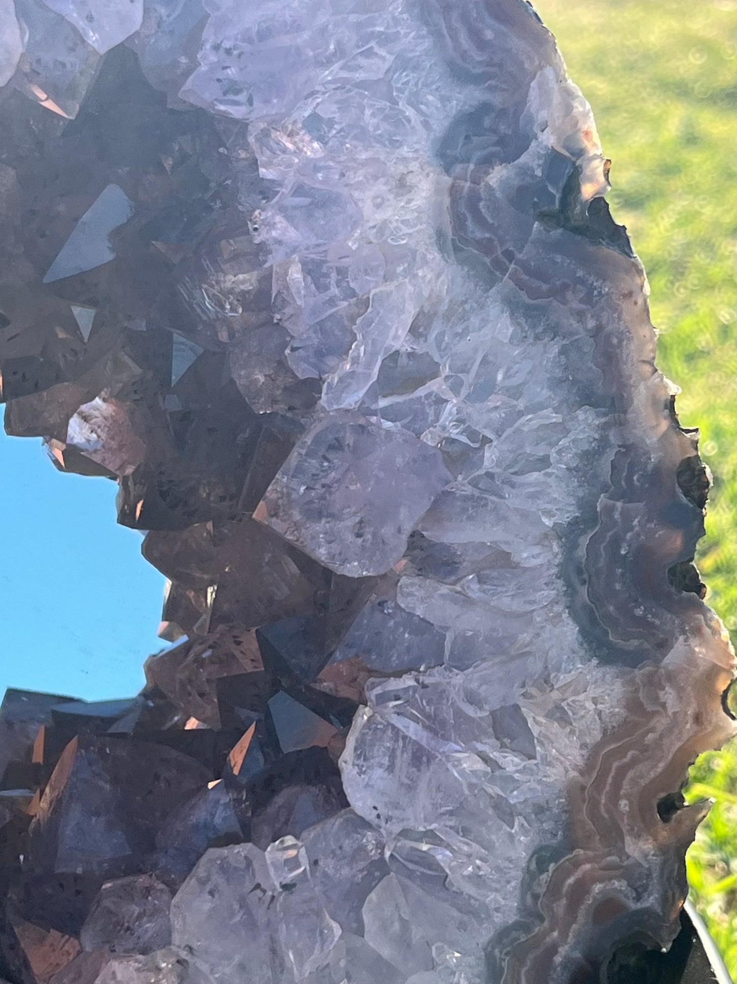 Amethyst and Agate Mirror