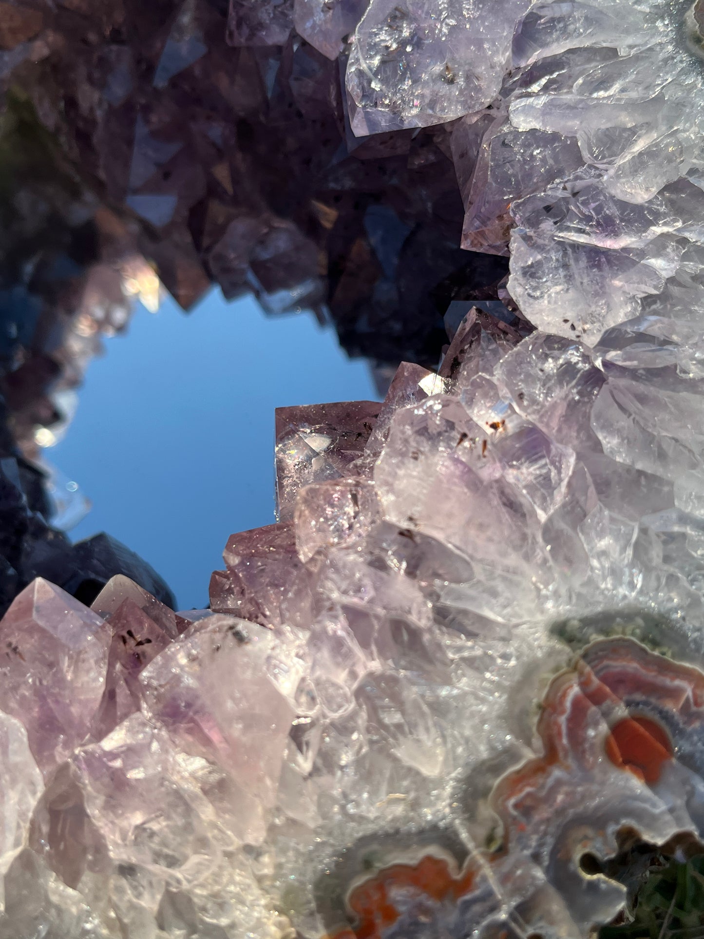 Amethyst and Agate Mirror