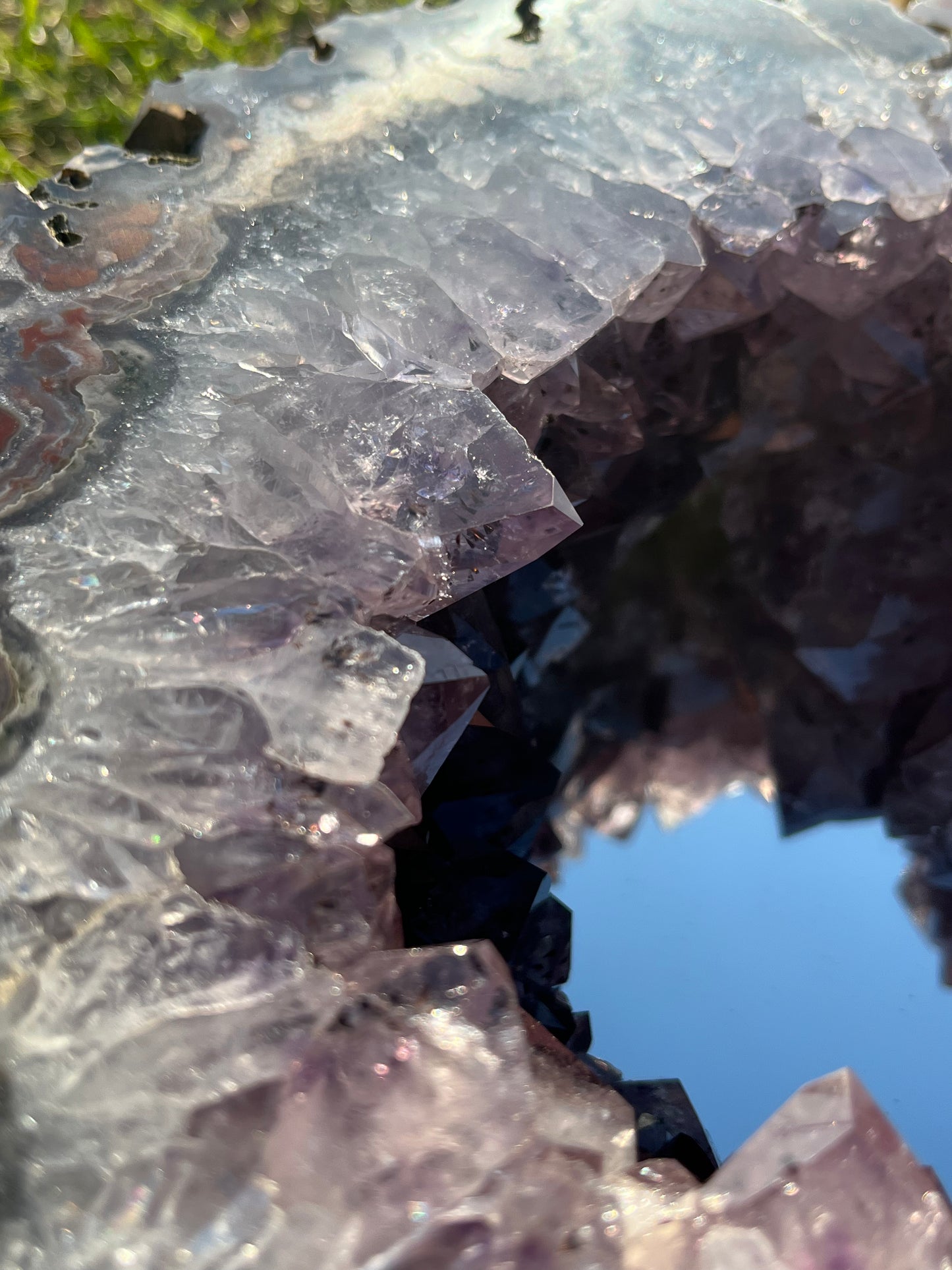 Amethyst and Agate Mirror