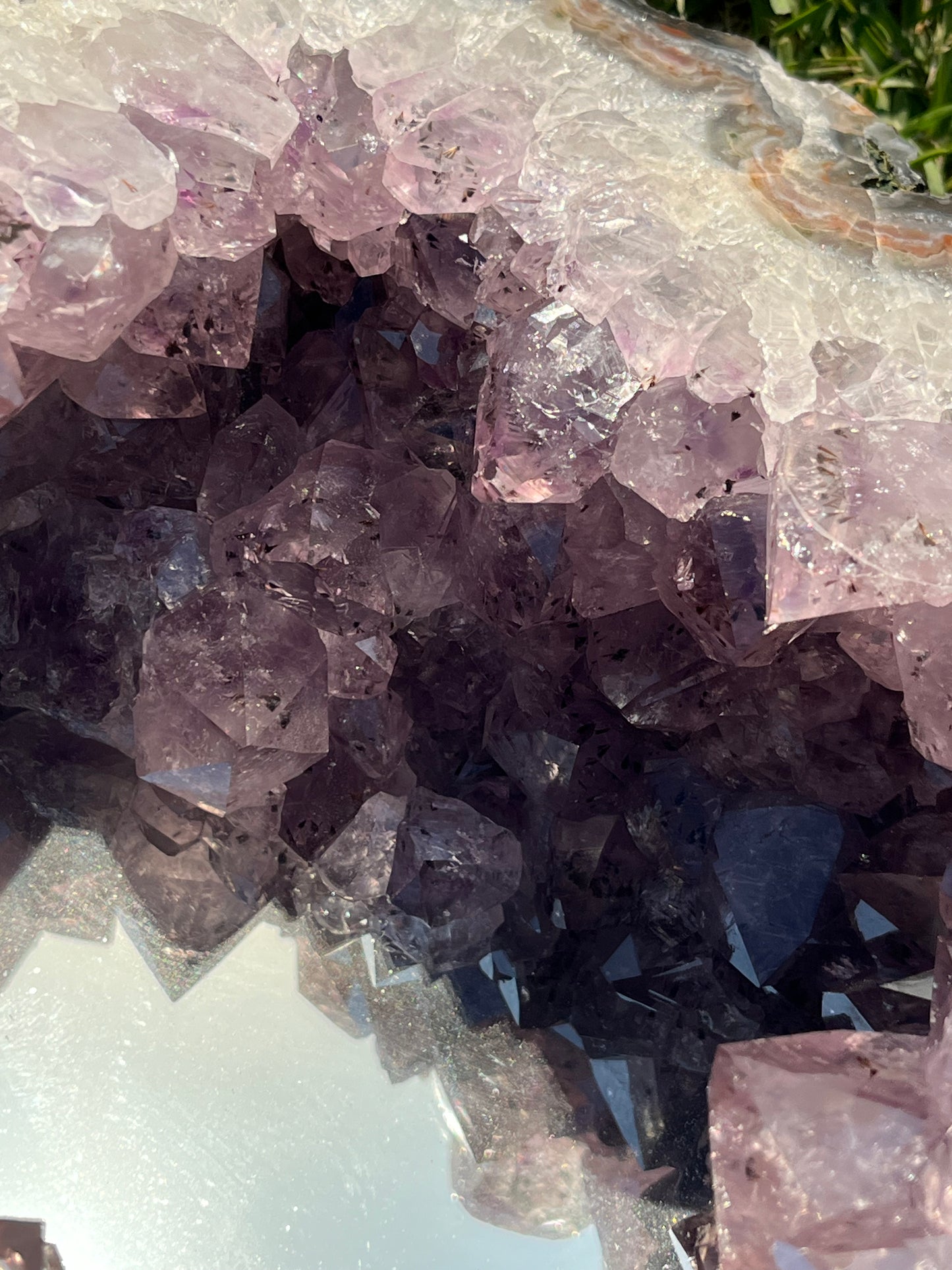 Amethyst and Agate Mirror