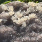 Amethyst Heart with Delicate Calcite Flowers