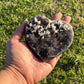 Amethyst Heart with Delicate Calcite Flowers