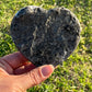 Amethyst Heart with Delicate Calcite Flowers