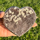 Amethyst Heart with Delicate Calcite Flowers