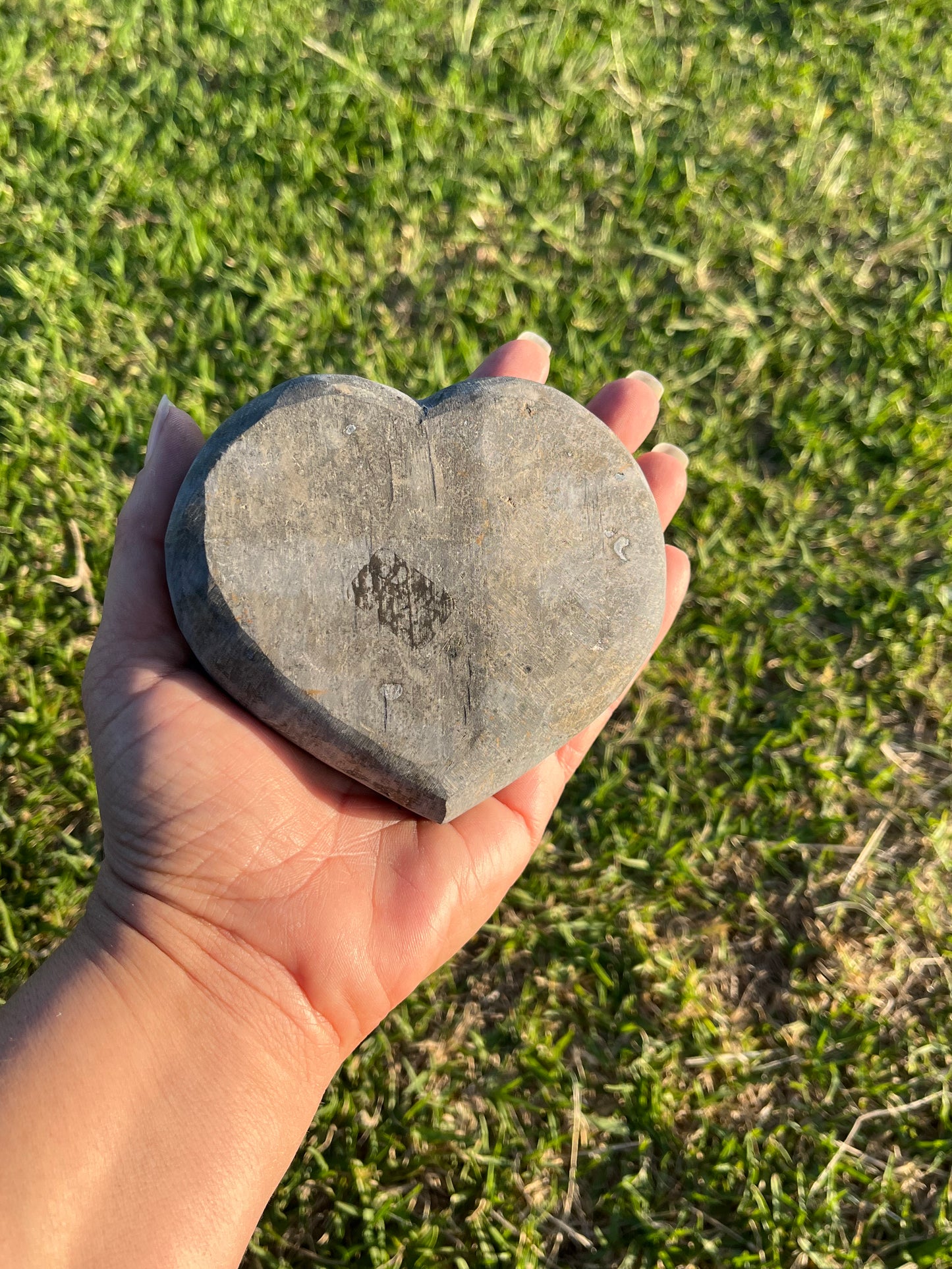 Black Amethyst Heart