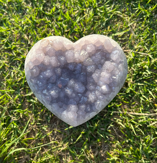 Lavender Amethyst Heart