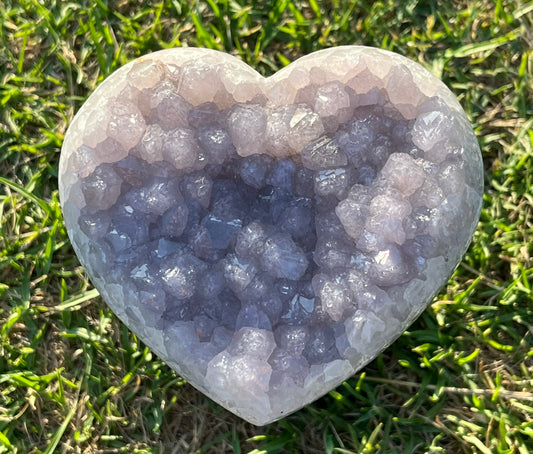 Lavender Amethyst Heart