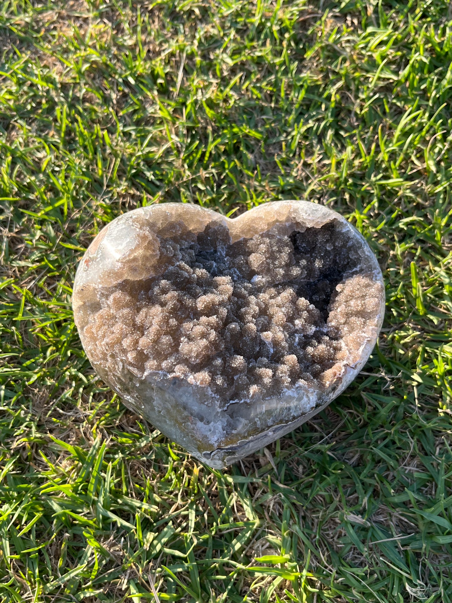 Chocolate Sugar Amethyst Heart