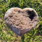 Chocolate Sugar Amethyst Heart