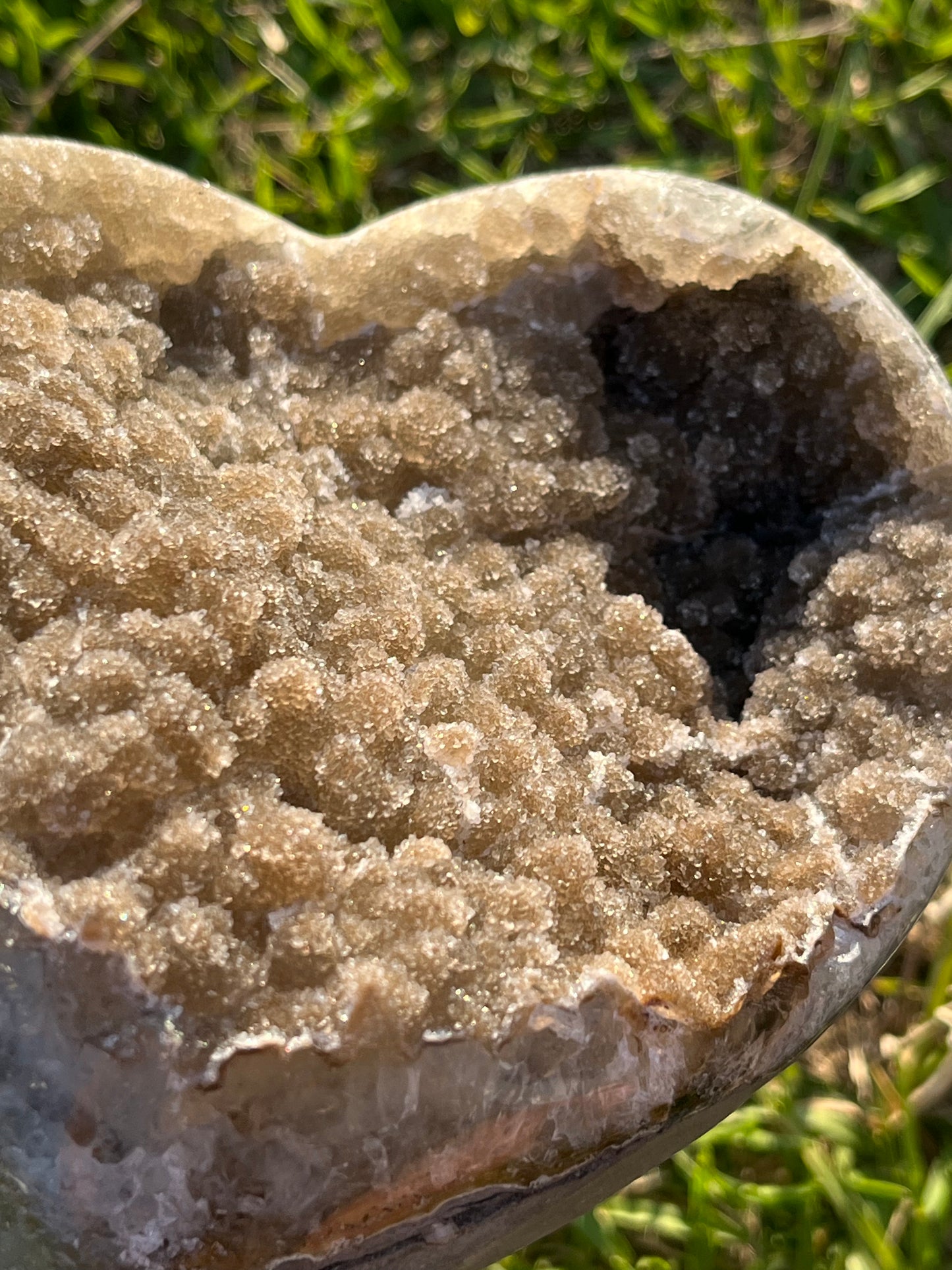 Chocolate Sugar Amethyst Heart