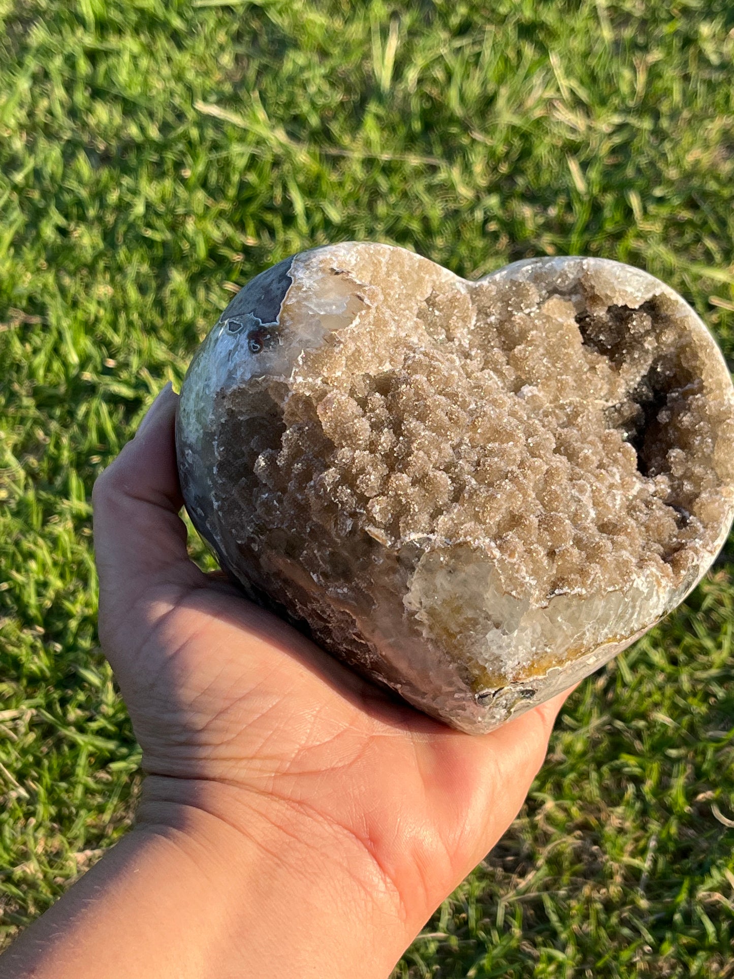 Chocolate Sugar Amethyst Heart