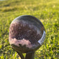 Amethyst Spheres on Stand