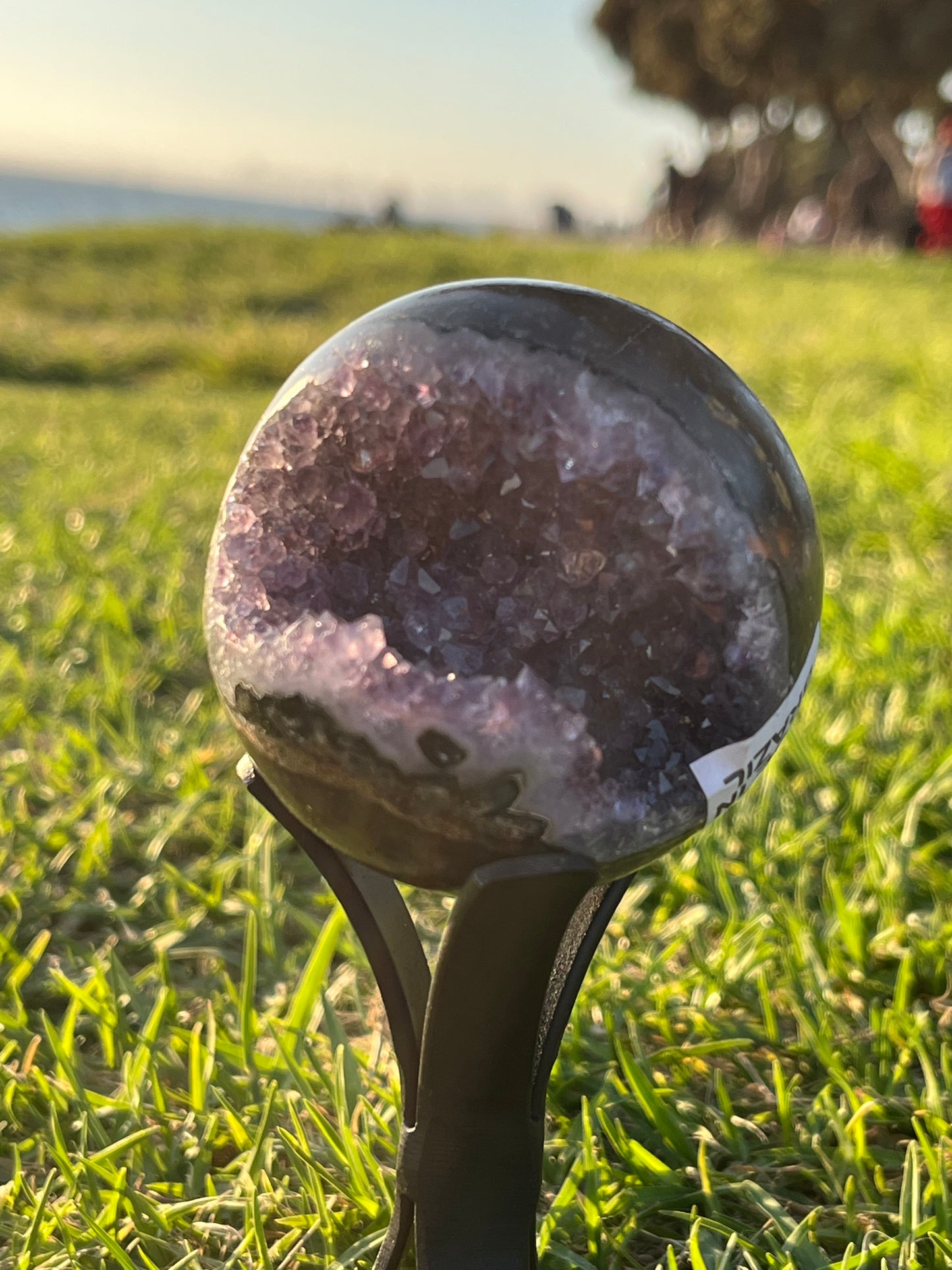 Amethyst Spheres on Stand