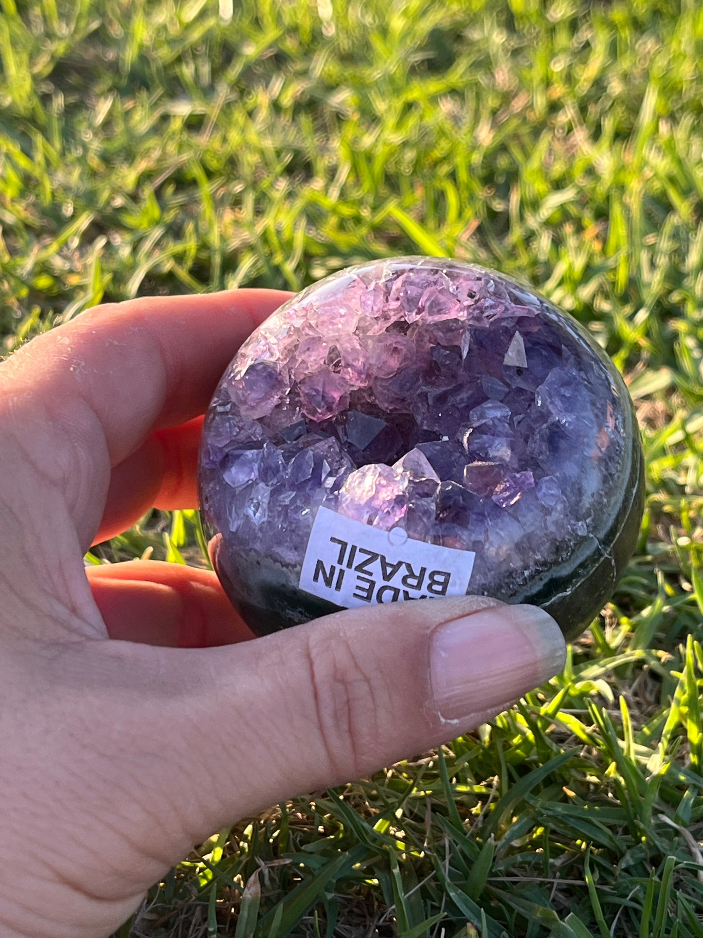 Amethyst Spheres on Stand