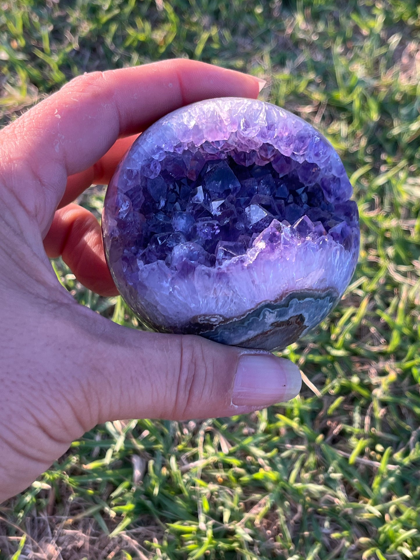 Amethyst Spheres on Stand