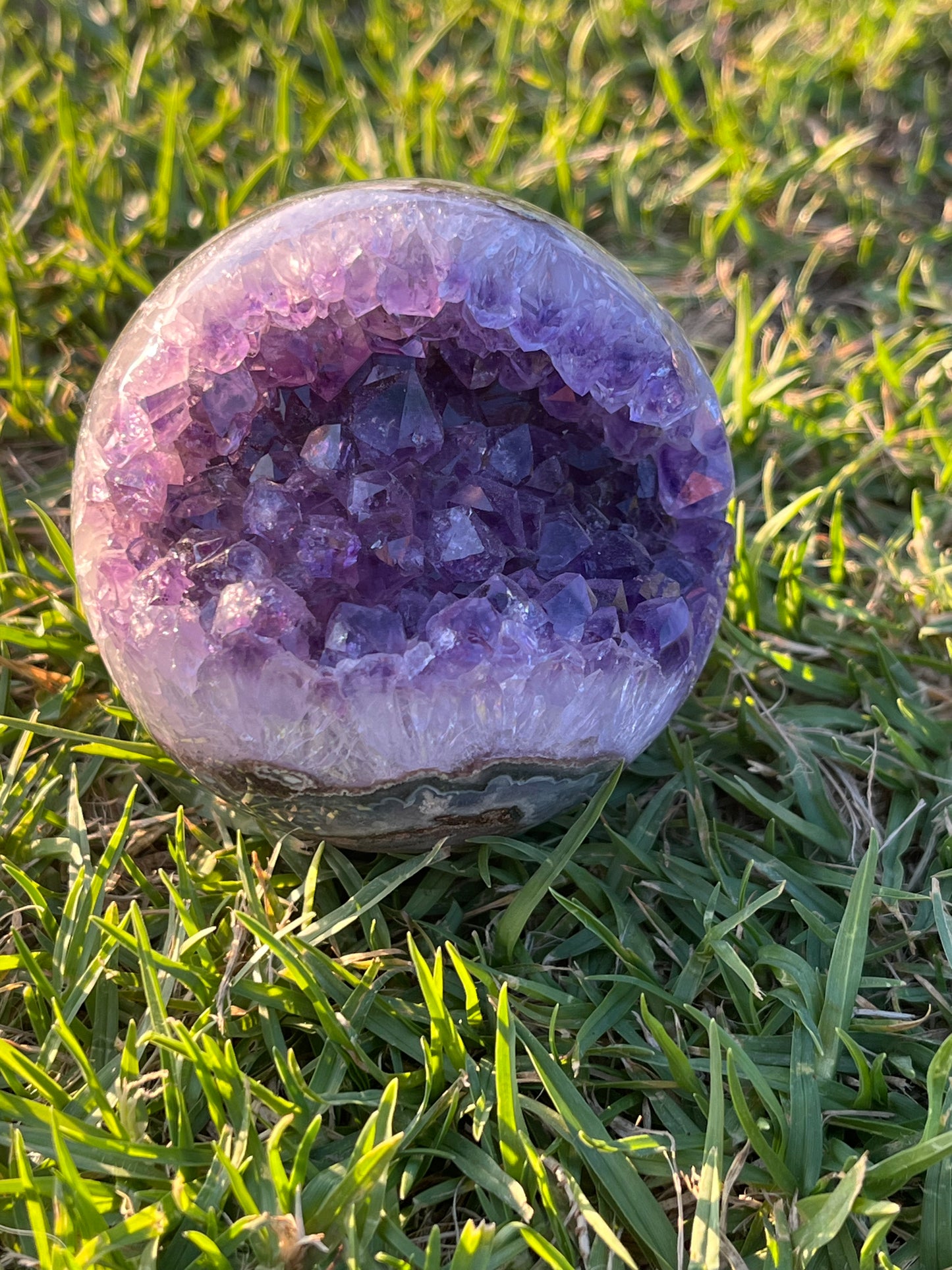 Amethyst Spheres on Stand