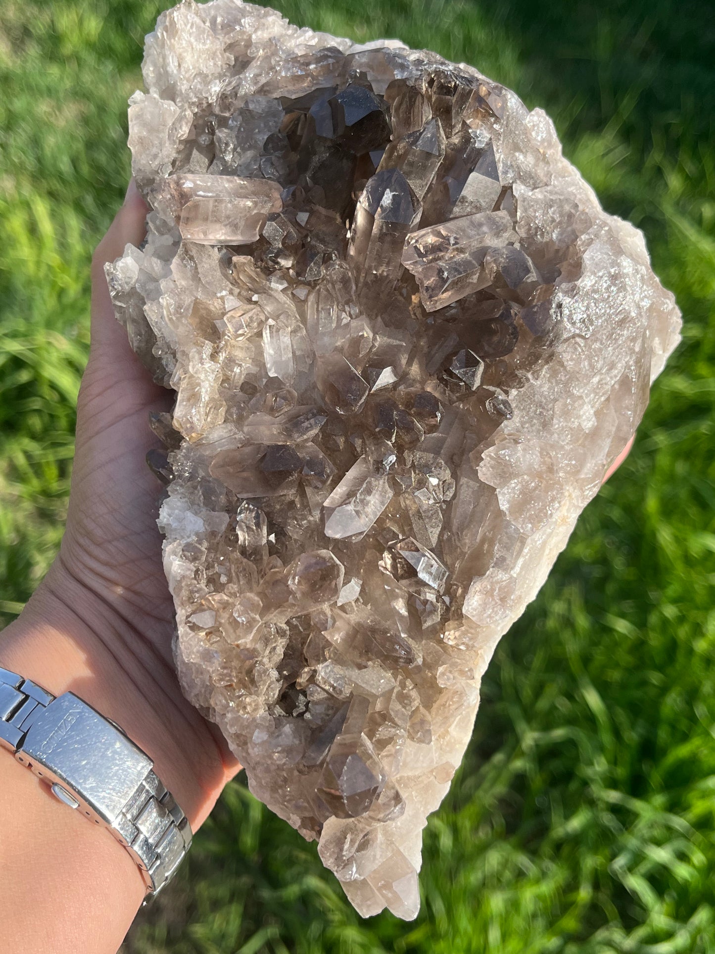 Unbelievable Smoky Quartz Cluster