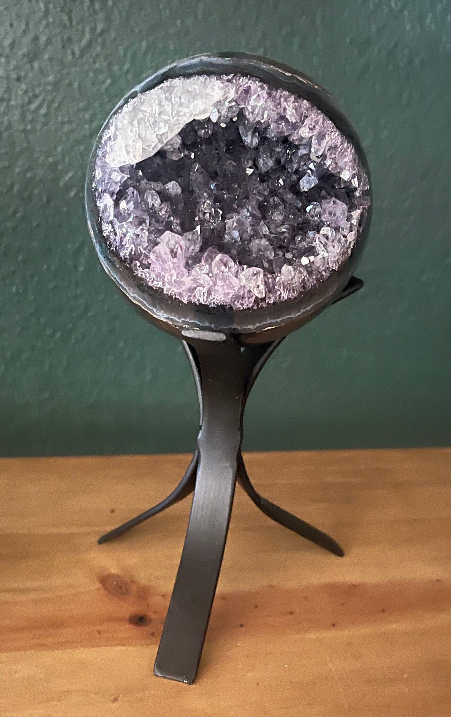 Amethyst Spheres on Stand