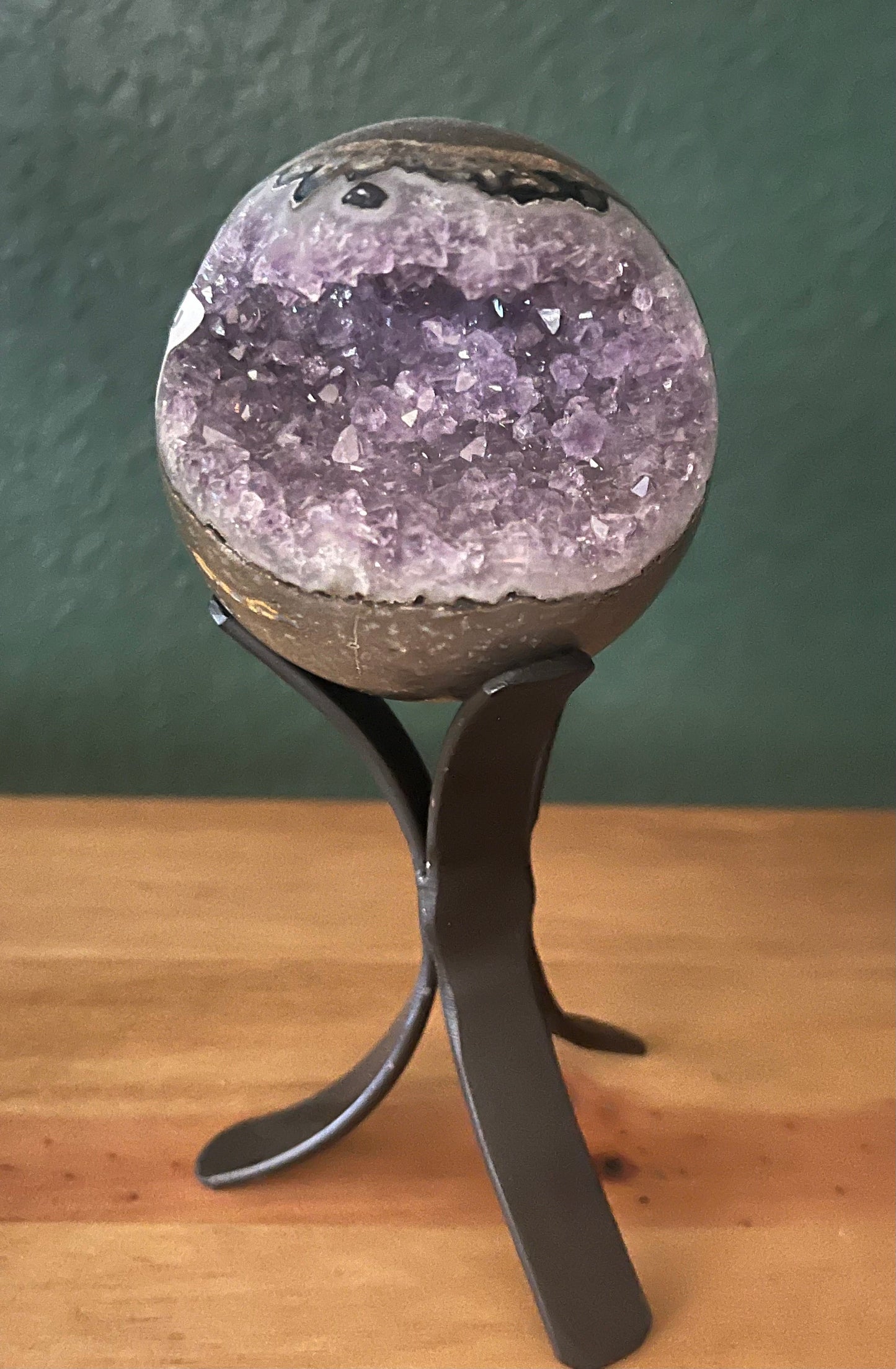 Amethyst Spheres on Stand