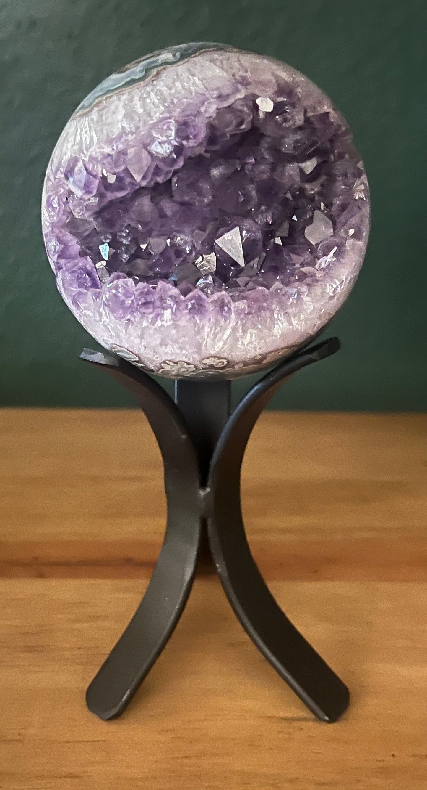 Amethyst Spheres on Stand