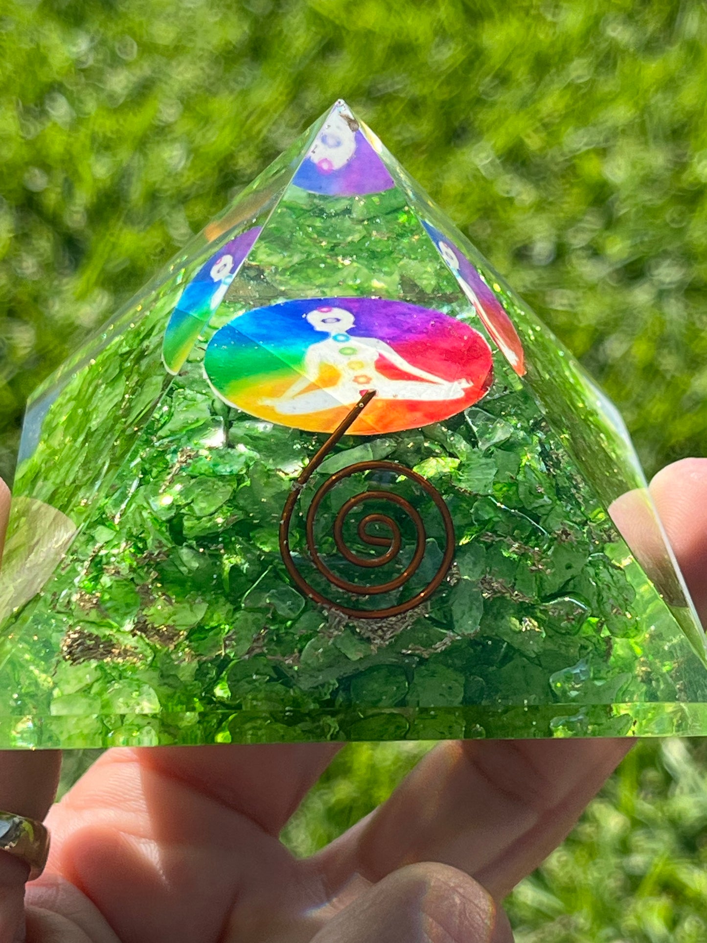 Orgone Pyramid Green Adventurine