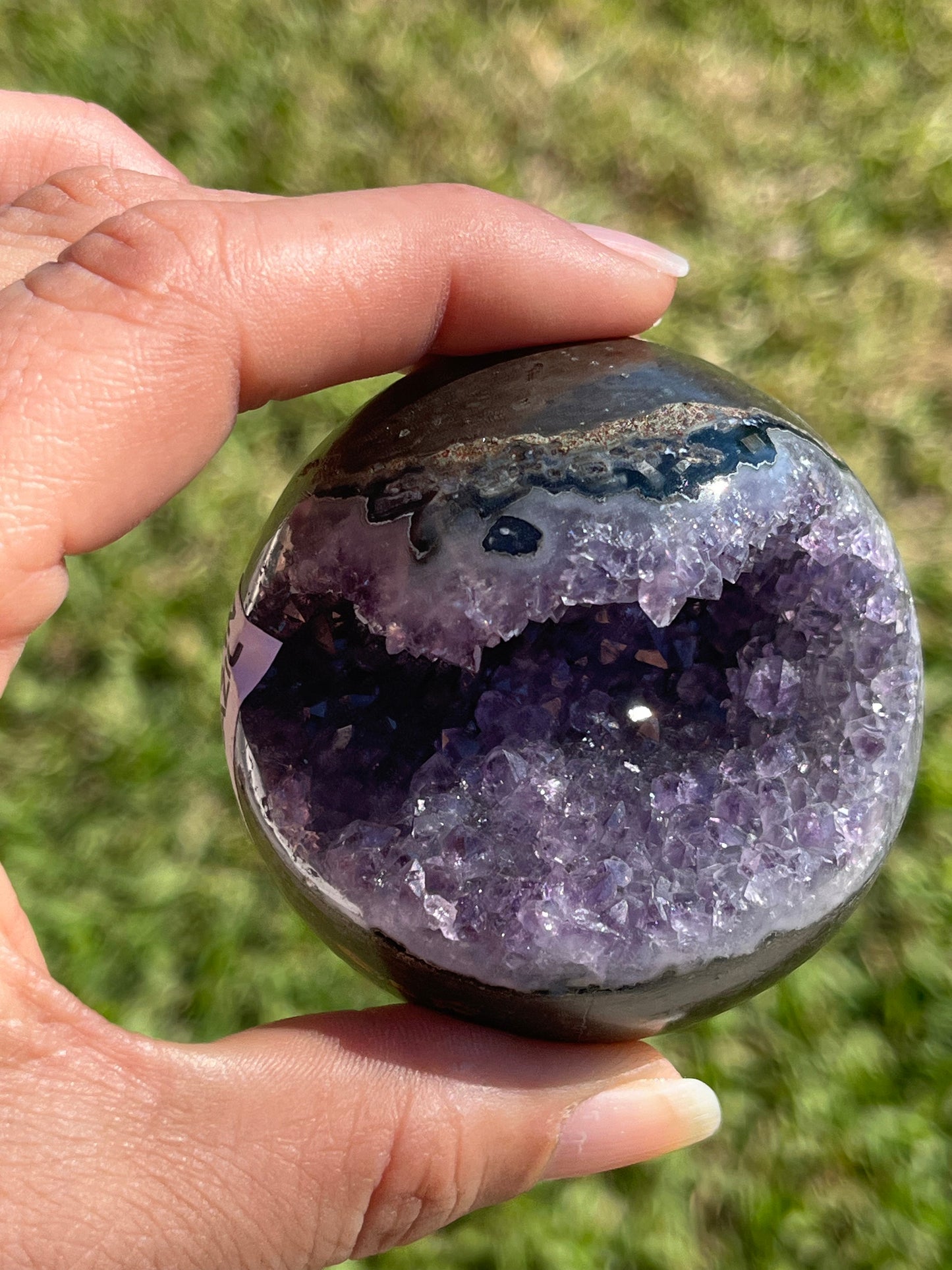 Amethyst Spheres on Stand