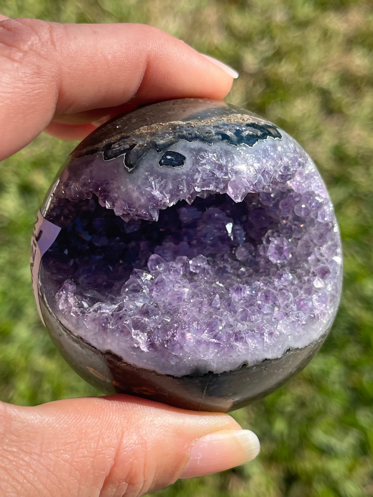 Amethyst Spheres on Stand