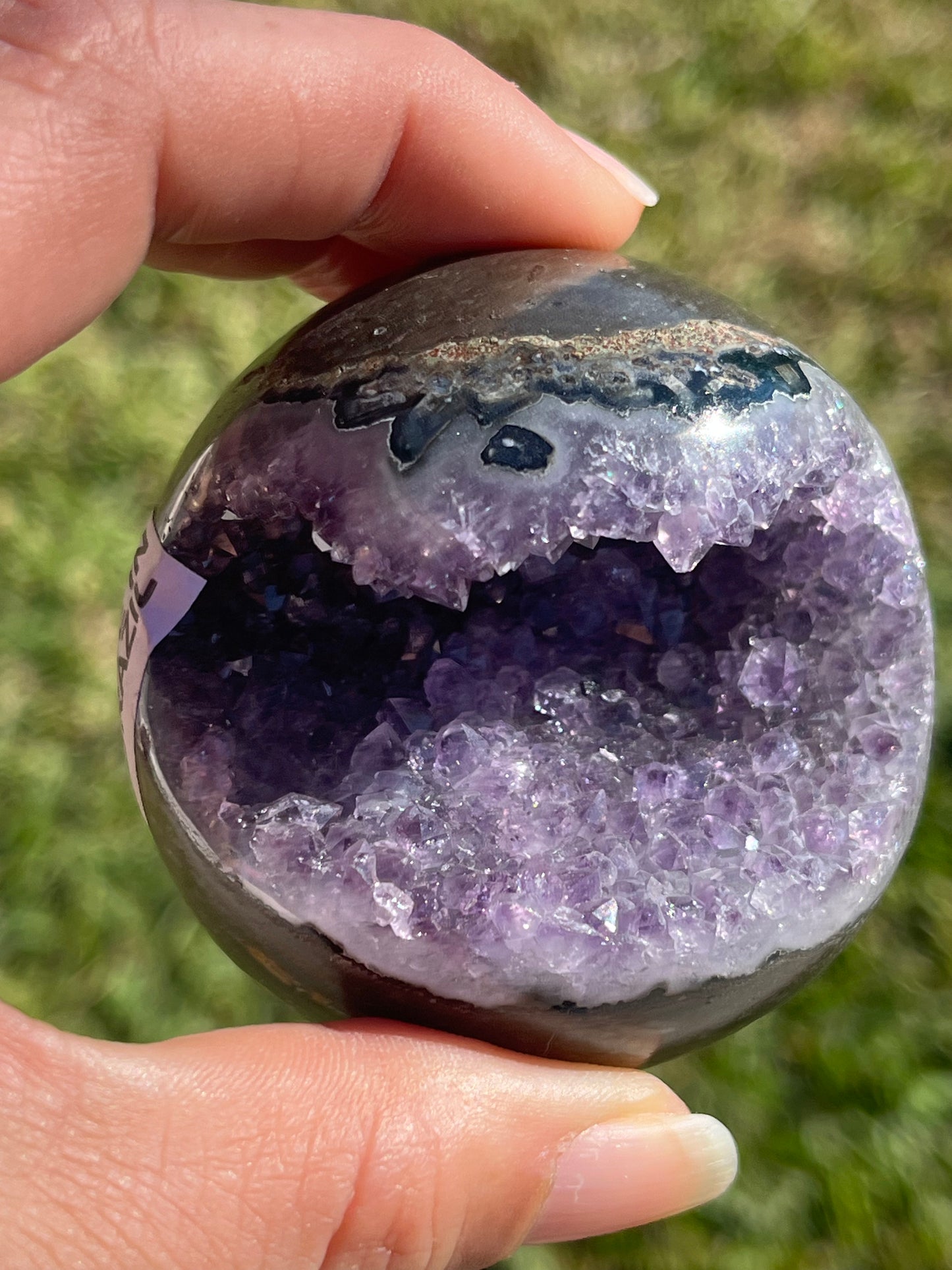 Amethyst Spheres on Stand