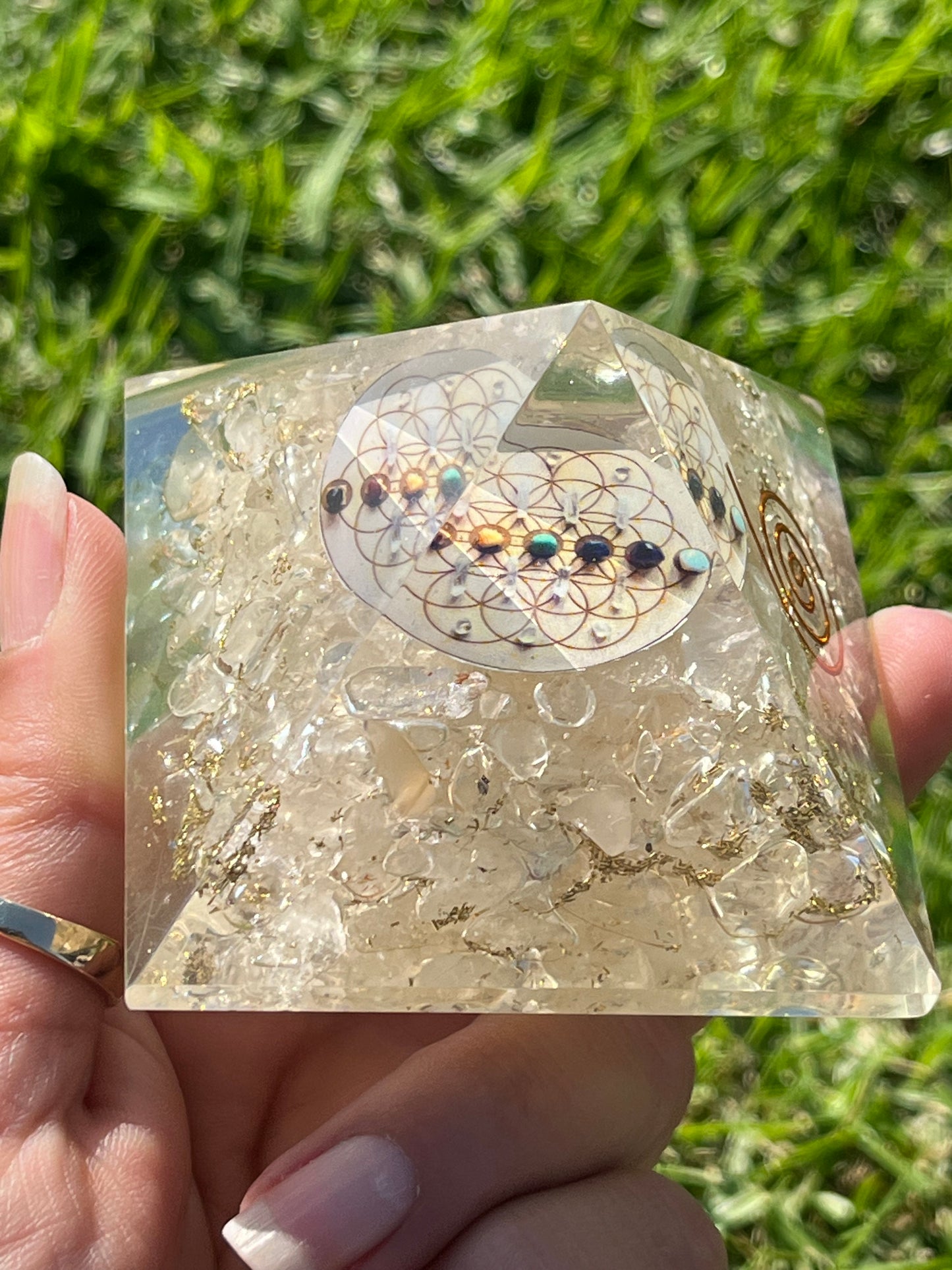 Orgone Pyramid Clear Quartz