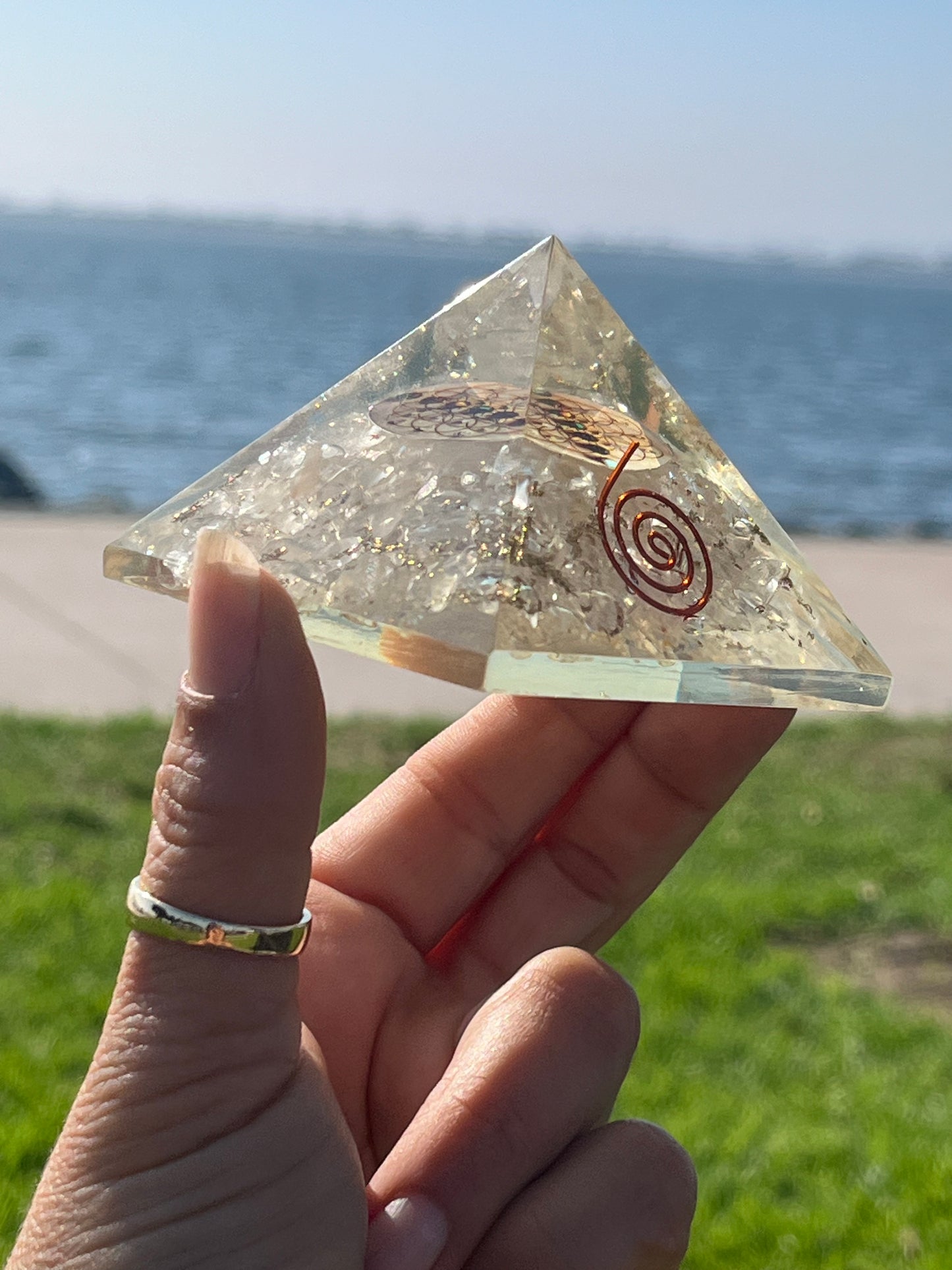 Orgone Pyramid Clear Quartz