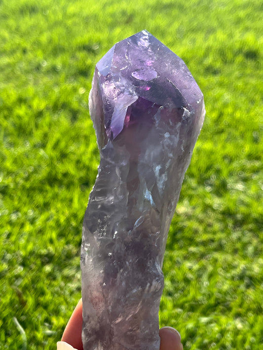 Amethyst Stem from Bahia with Phantom Inclusions