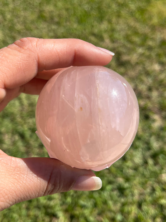 Rose Quartz Sphere 1