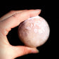 Pink Amethyst Flower Agate Sphere