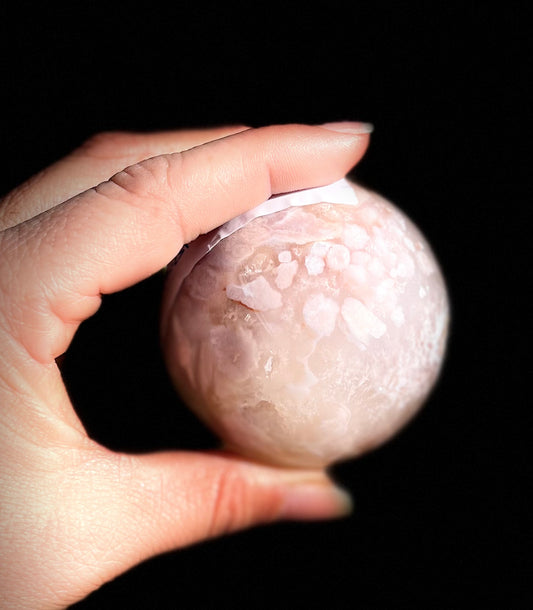 Pink Amethyst Flower Agate Sphere