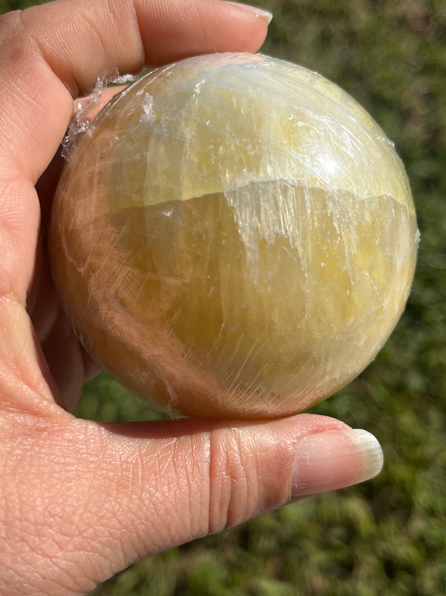 Lemon Calcite  Sphere