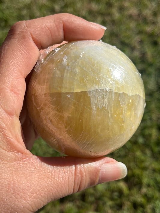 Lemon Calcite  Sphere