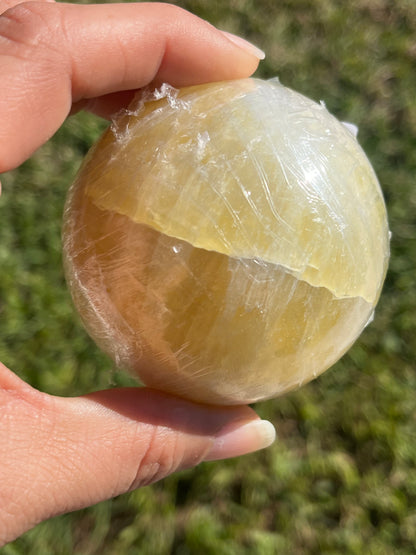 Lemon Calcite  Sphere