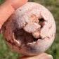 Pink Amethyst/Crazy Lace Agate Sphere