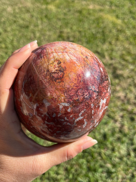 Red Moonstone Sphere