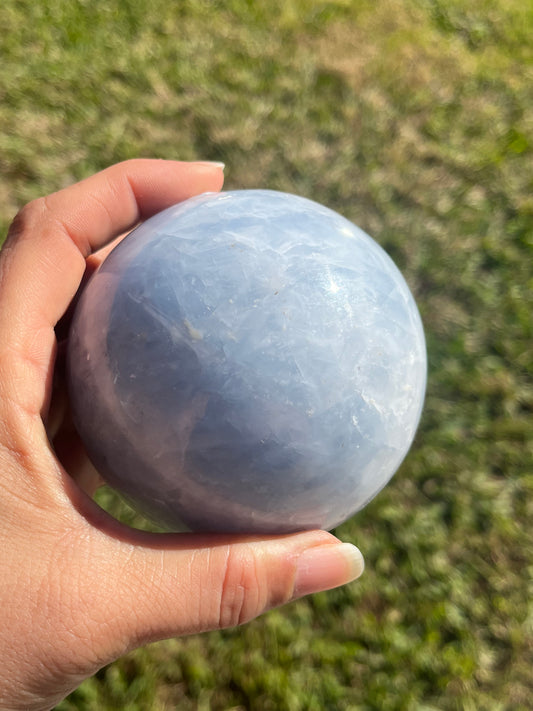 Blue Calcite Sphere