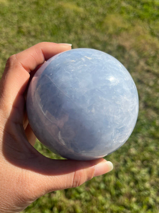 Blue Calcite Sphere